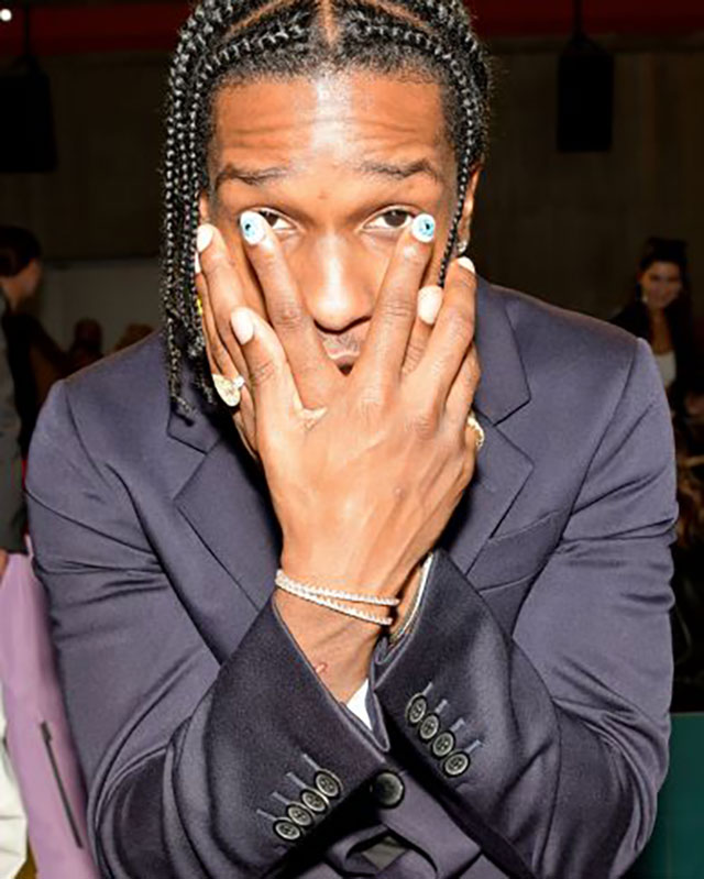 A$AP Rocky's Trend-Setting Nail Art — ASAP Rocky Men's Beauty Trends Braids  Nails 