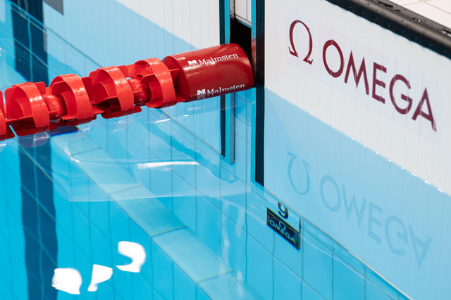 Omega swimming touchpad
